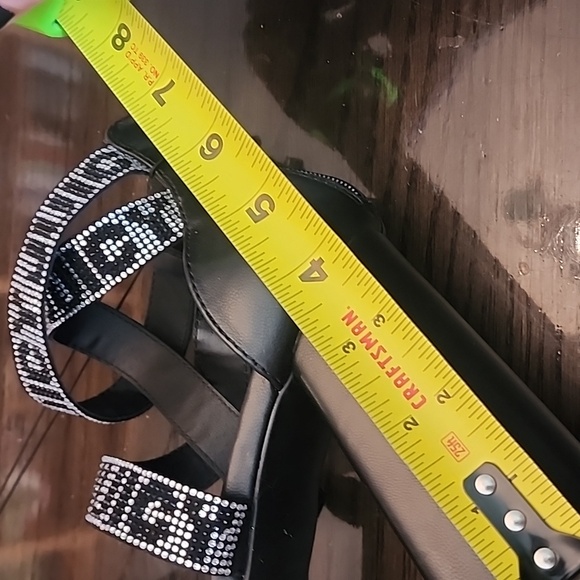 Juicy Couture Black Strappy Heels New With Tag Size 8.5 - Picture 7 of 8